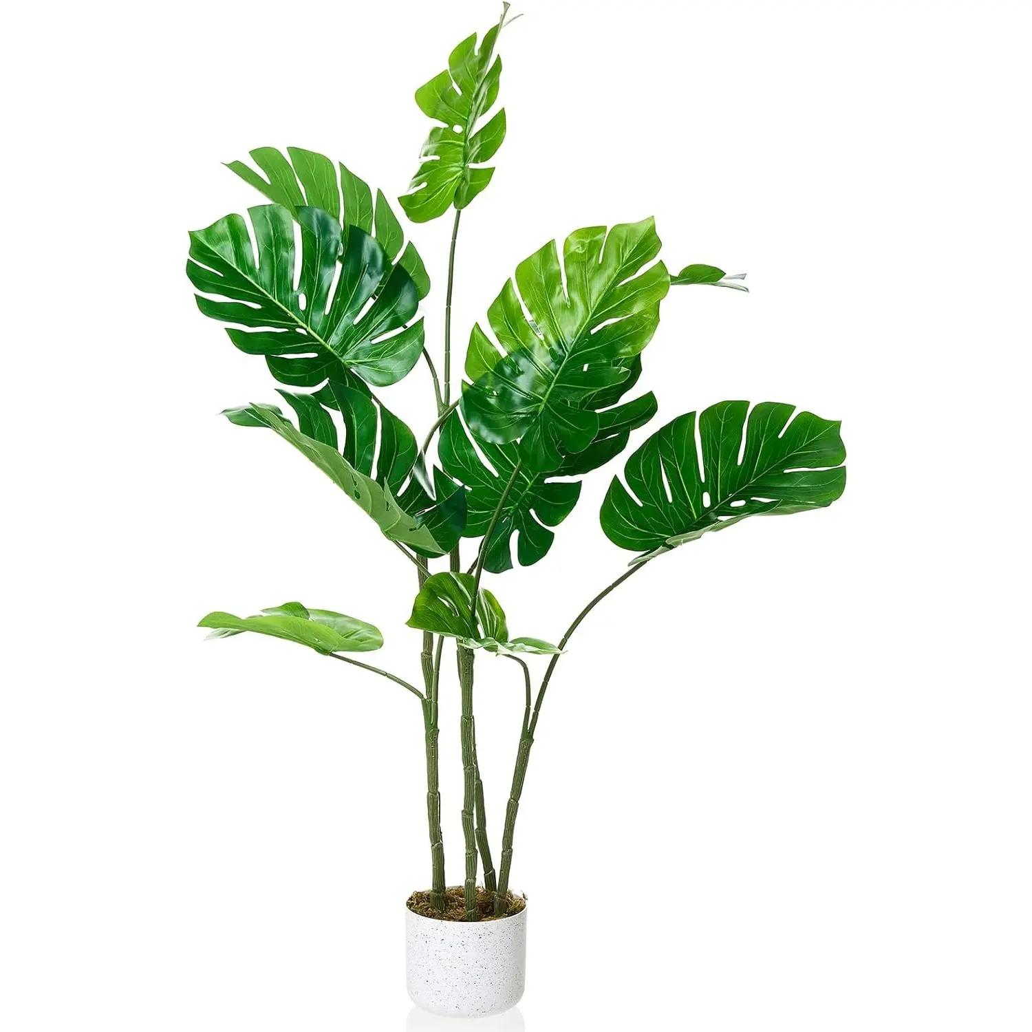 【Garvee】Tropical Artificial Banana Tree – Lifelike PEVA Leaves with Detailed Veins, Natural Trunk Texture – Durable, Fade-Resistant, Low-Maintenance Indoor Decor