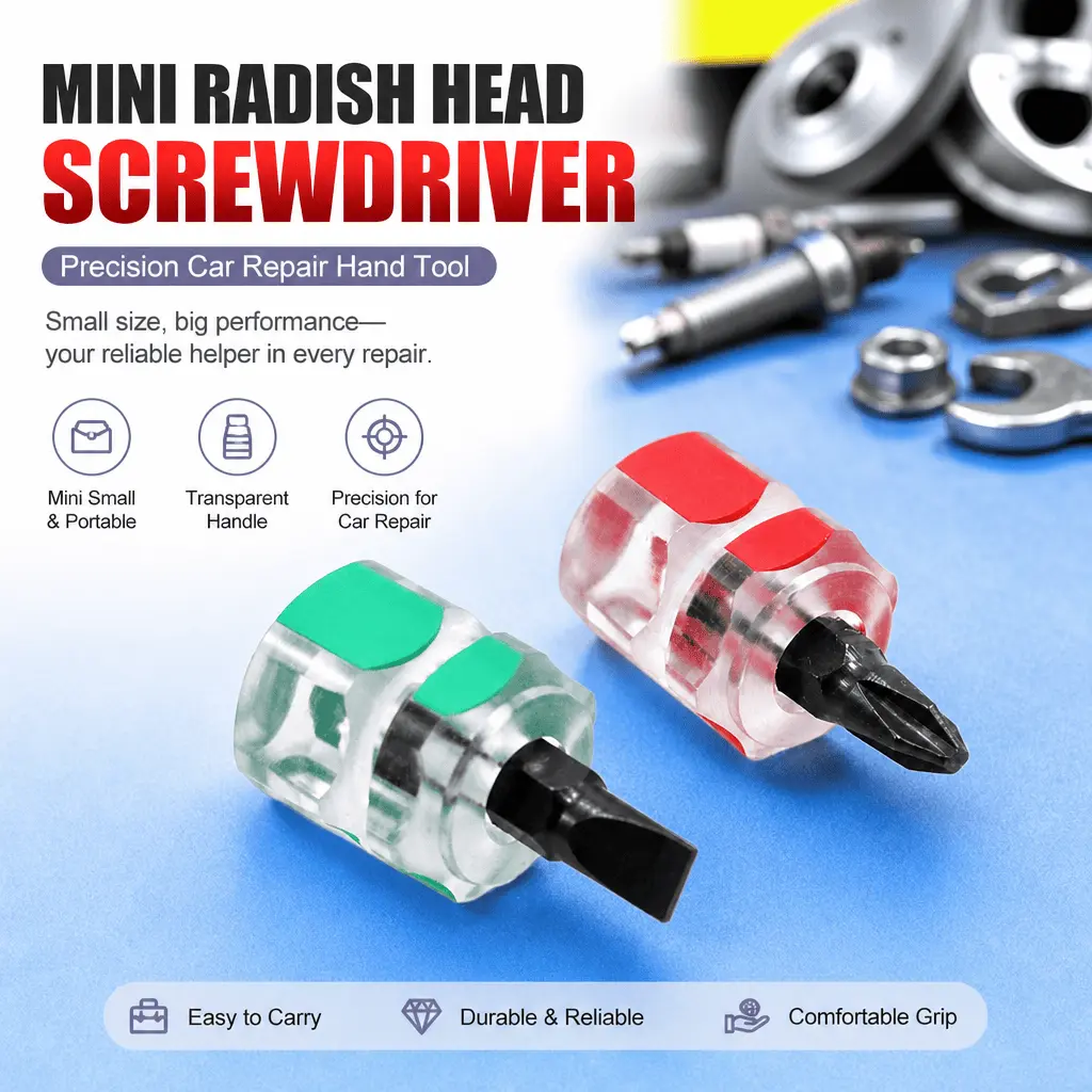 1PC Precision Screwdriver, Mini Phillips Screwdriver with Transparent Handle, Chromium Vanadium Alloy Steel Repair Hand Tool for Electronics, Car Maintenance, Small DIY Projects and Home Workshop Use