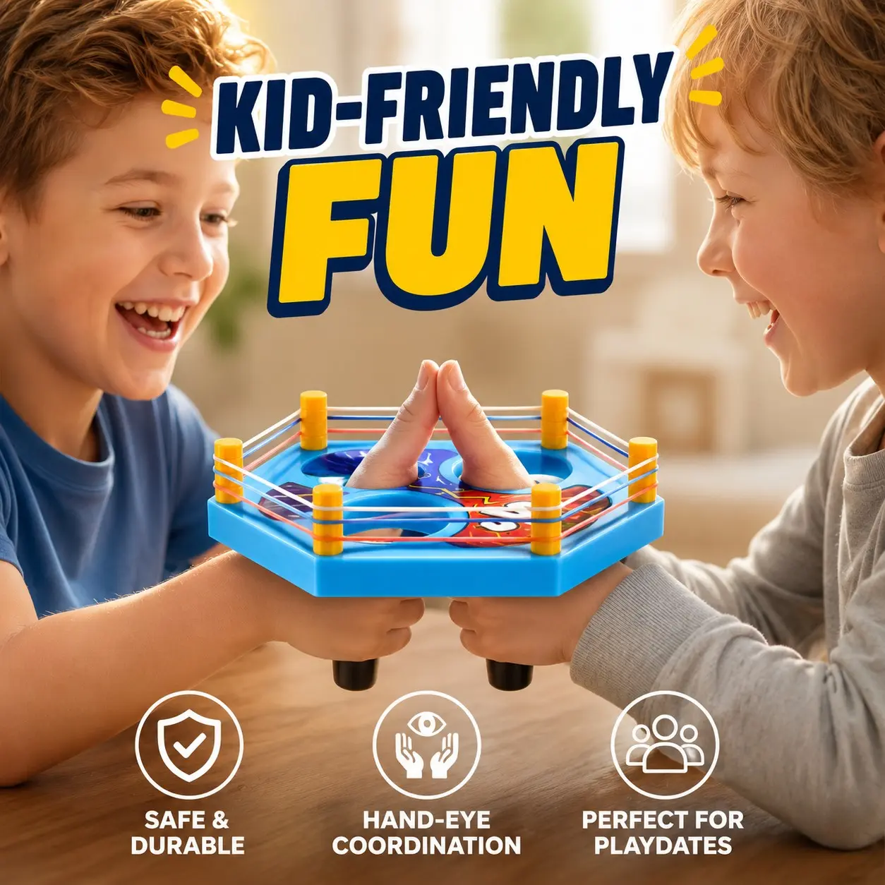 Thumb Wrestling Battle Arena Game – Fast-Paced 2-Player Party Toy for Kids & Adults, Perfect for Family Game Night & Travel Fun