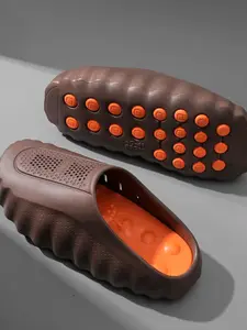 Men's Closed-Toe Massage Slippers, Premium Eva Sandals, Durable Anti-Slip Indoor Outdoor Shoes, Comfortable Footwear for Men