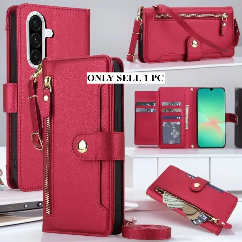 Flip Phone Case, Protective Cover, Compatible with Samsung Galaxy A16/A17/A15/A56, Made of PU Faux Leather, Offering Secure Pocket Protection and A Stylish Carrying Option. Samsung Galaxy A Series Phone Cases.