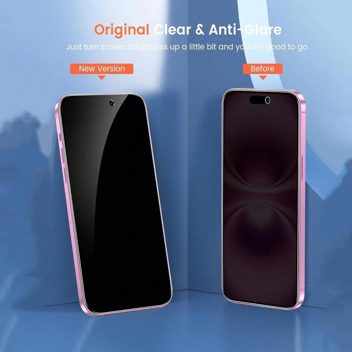 Privacy Protection Screen Protector Set for iPhone Series, 0.33mm Thickness Anti-Spy Full-Coverage Film, 3-Piece Pack for Enhanced Security for iPhone 17 16 15 14 13 12 11 Pro Max Plus Air