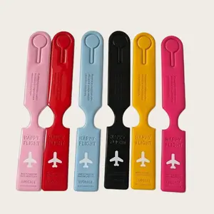 6 Piece Luggage Tags Set, Anti-Loss Travel Labels, Personalized Name Plates, Ideal for Business Trips & Airline Check-In, Durable Identification Badges