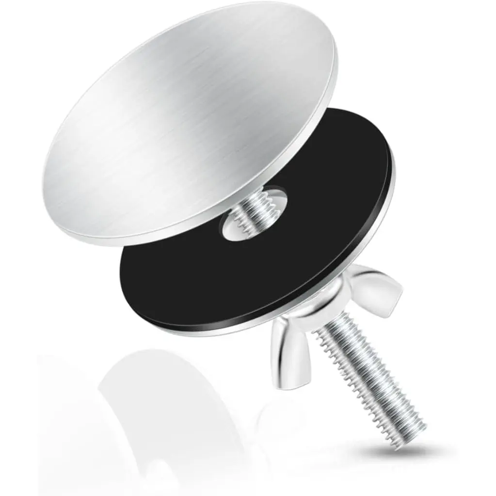 Kitchen Sink Hole Cover Faucet Hole Cover Stainless Steel Plug Sealing Cover Kitchen Sink Tap Hole Plate Stopper Cover 2 Inch Blanking Metal Plug  Faucet Plug Covers for Leakage Prevention