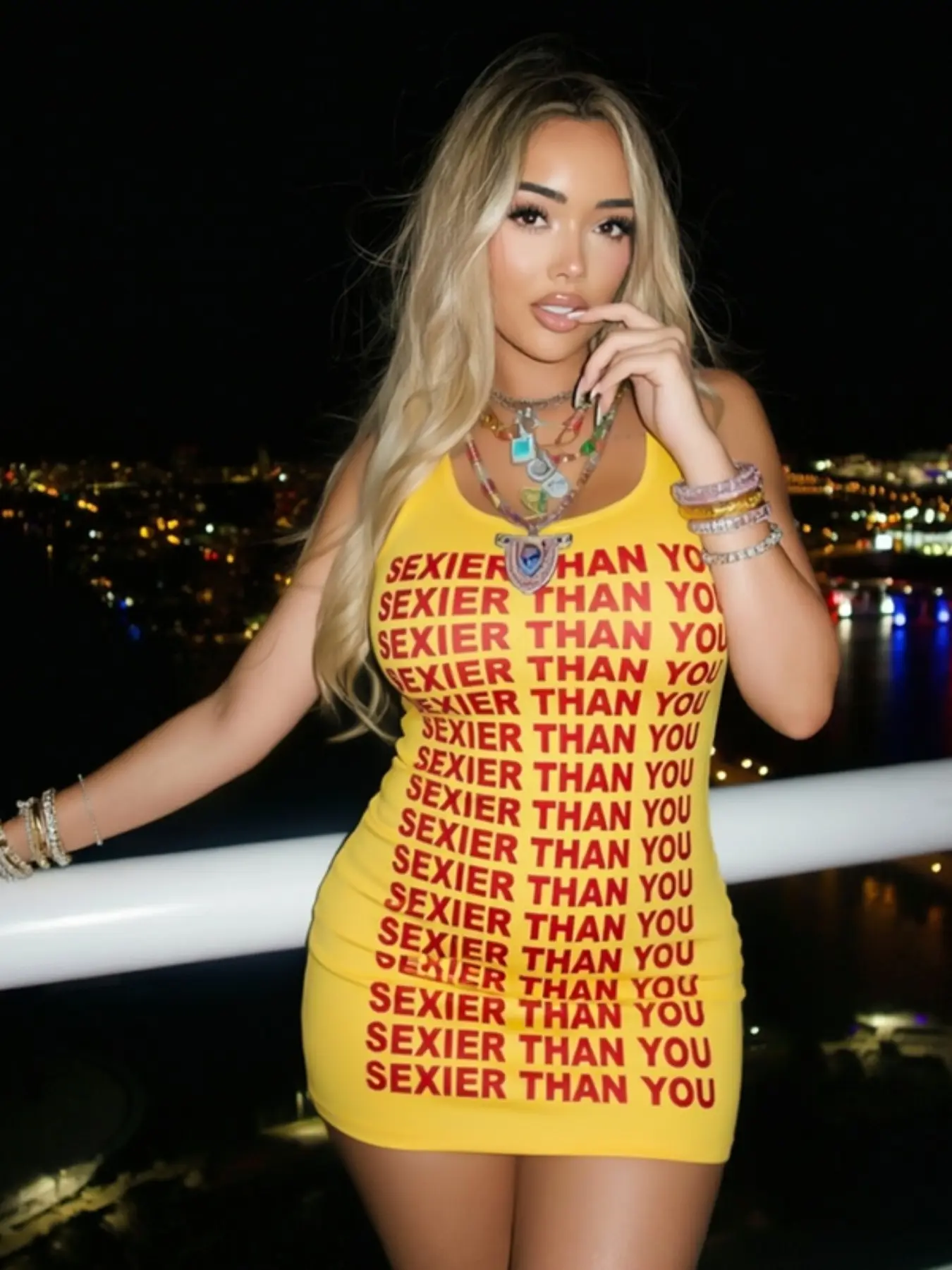Women's New Sexy Letter Print Sleeveless Tank Top, Slim Fit Simple Bodycon Mini Dress, Fashionable and Stylish for Daily Wear
