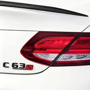 Mercedes-Benz C63s Rear Badge Sticker 2014-2017, High-Quality Abs Letter Emblem, Premium Flat Design Car Decal