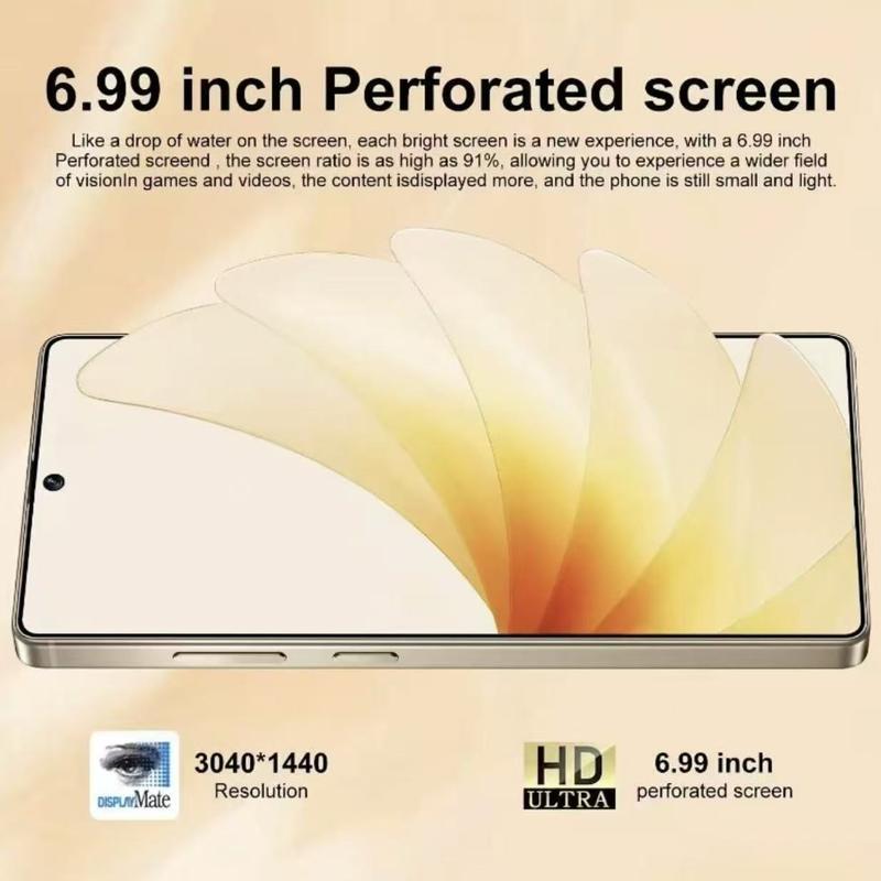 New 2025 Android 14 Smart phone,Case,Protection- Perfect Holiday Birthday Gift ,Casing Display Screen Protector,Stylus, Earphones, Type-C Charging Cable,Case