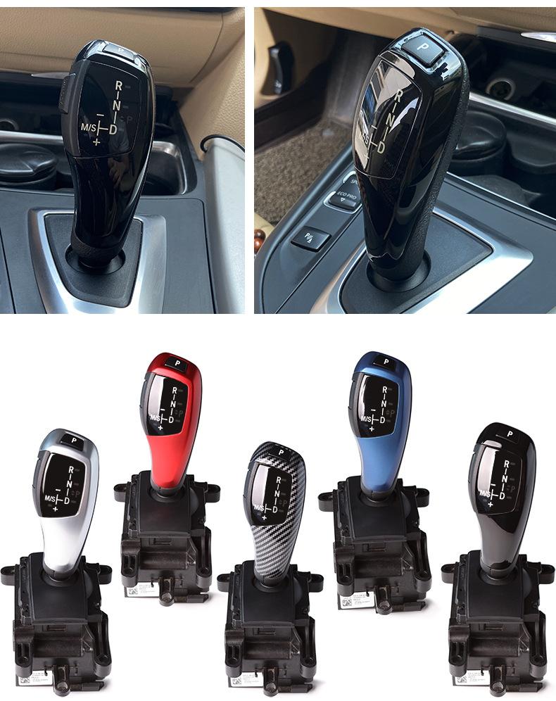 Carbon Fiber Pattern Gear Shift Knob Cover for BMW F Chassis 3 4 5 6 7 Series F30 F10 F31 F32 F33 F34 F36 F07 F11 F06 F12 F14 Interior Trim