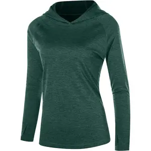 Women's UPF 50+ Sun Protection Hoodie, Long Sleeve Hiking Fishing Hooded Shirt, Lightweight Outdoor UV Rash GuardGift.
