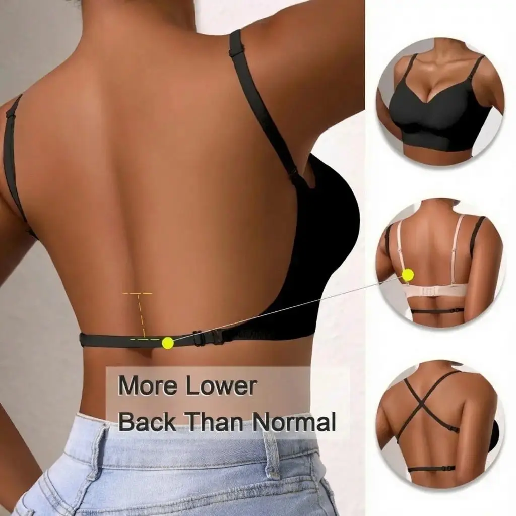 Women's Push Up Bras - Seamless Backless Invisible Wireless Bralette for Small Busts, Strapless Support for Party & Formal Dresses, Push Up Bras For Women