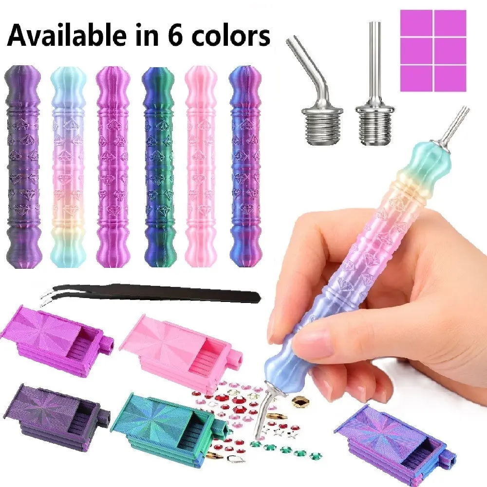 11-Piece Diamond Painting Tool Set, DIY Diamond Art Kit, Includes Storage Tray, Stainless Steel Tips, Tweezers, and More, DIY Crafting Tools, Ideal for Adult Craft Projects