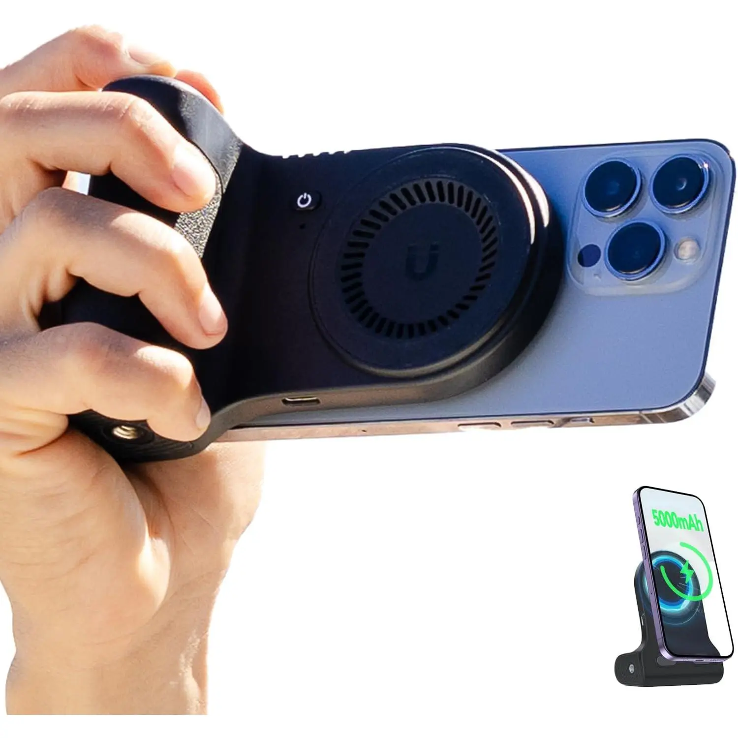 Phone Stand Camera Grip with   &  Shutter, Stand for ,  Handle for Vlogging, Selfies & Video Calls