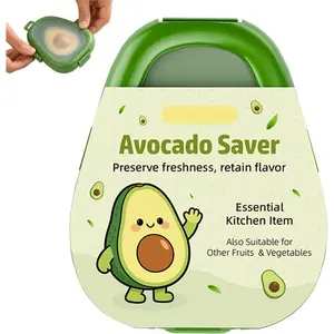 Avocado Saver with  Lid,   Saver,  Individual Avocado Storage Container, Keep Avocadoes  ,  Kitchen Gadget, Dishwasher Safe (1, Green)