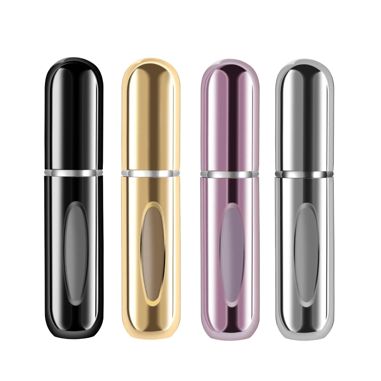 Portable Mini Refillable Perfume Atomizer Bottle Spray, Atomizer Perfume Bottle, Scent Pump Case, Perfume Atomizer Travel (5ml, 4 Pack)