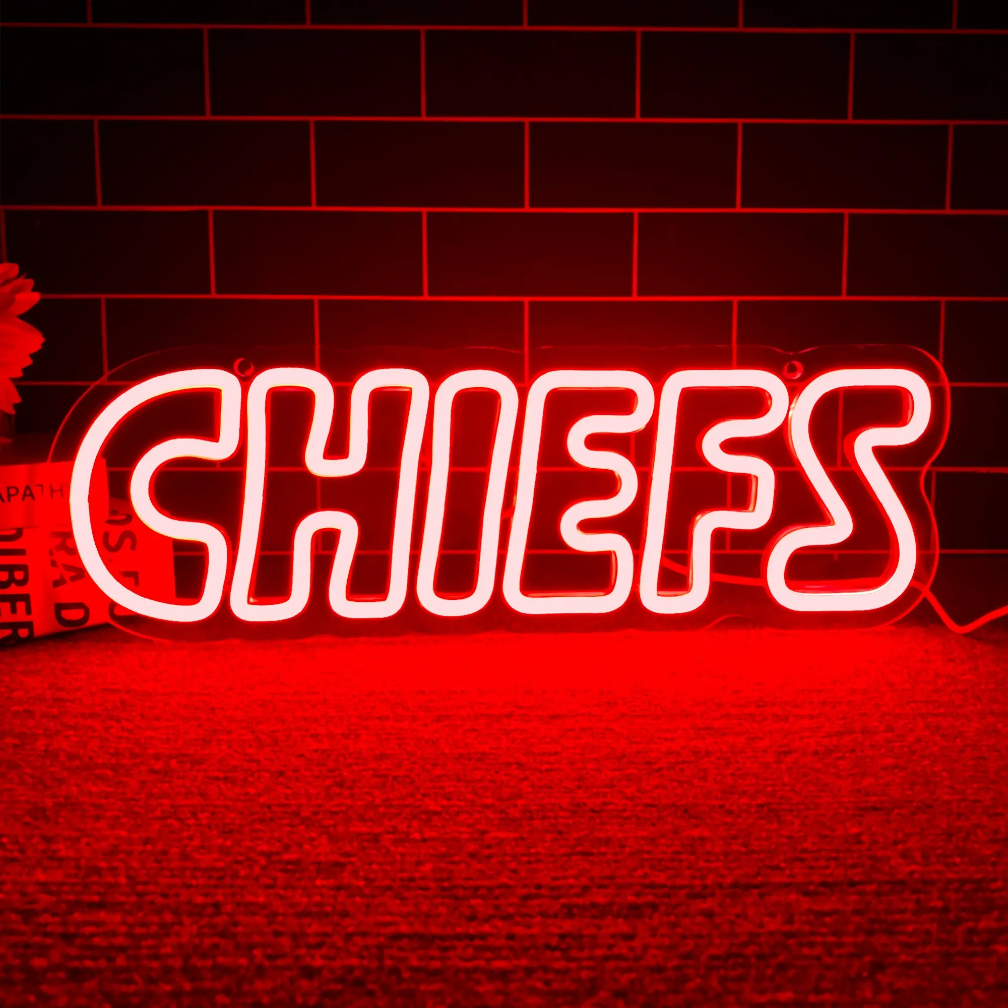 LED Kansas City Chiefs neon sign,Sports Team Neon Sign ,Man Cave , Gift for boy friend,sport neon sign,USB powered