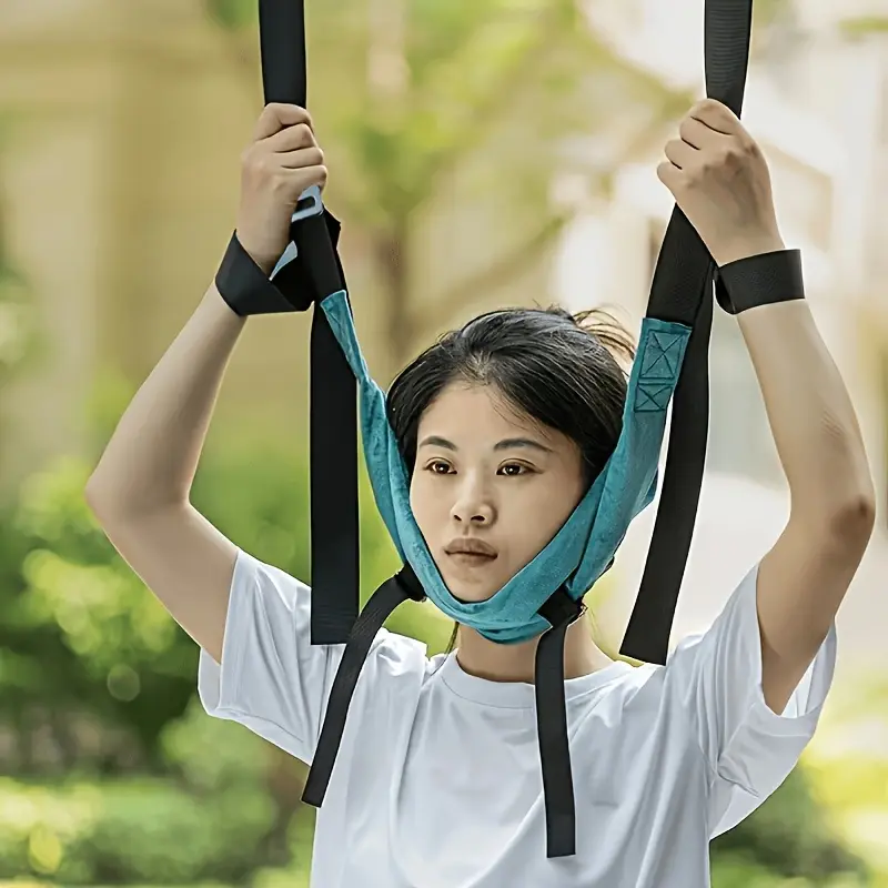 Cervical Stretching Sling, Household Pull‑Force Traction Strap, Portable Cervical Stretching Strap, Horizontal Bar Hanging Neck‑Support & Neck‑Protection Neck‑Stretching Aid, Cervical Spine Decompressor