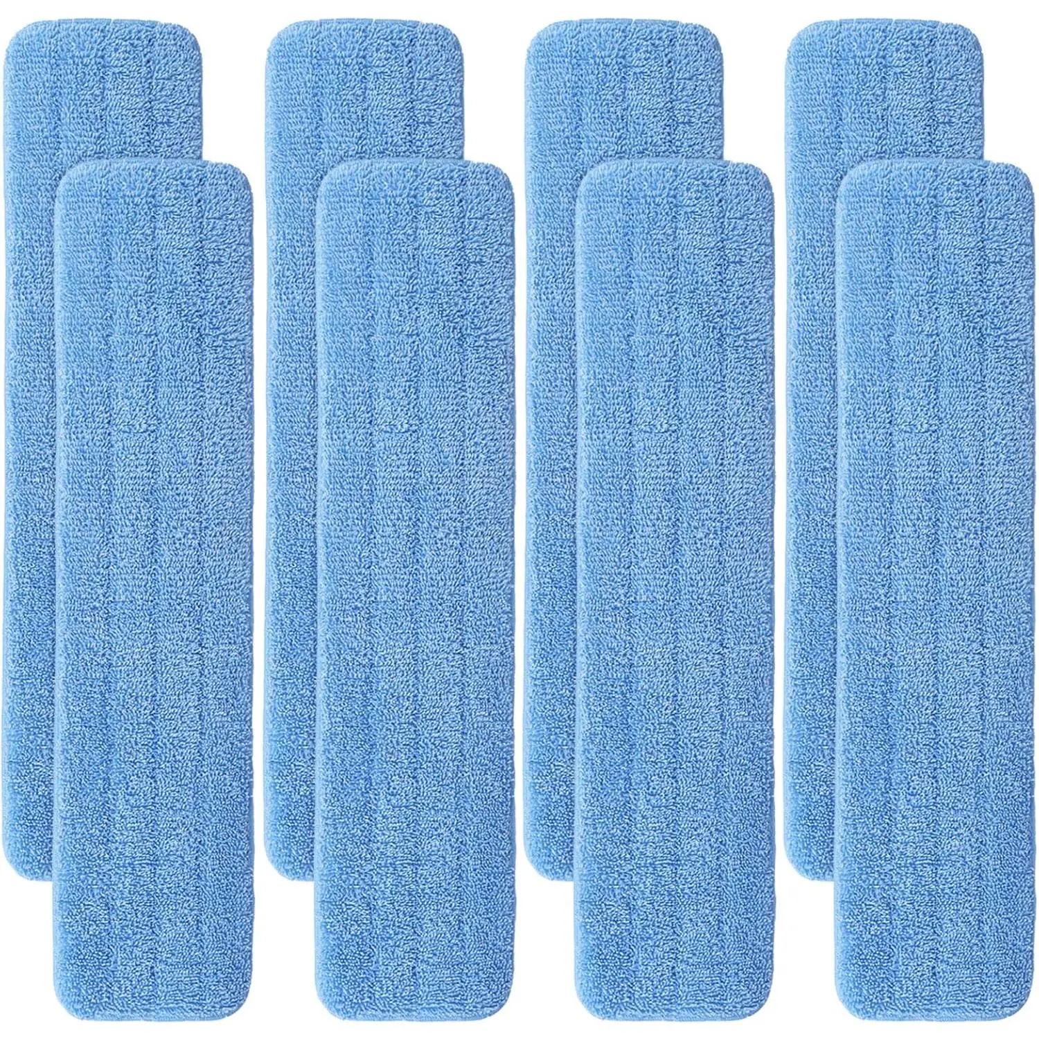 Microfiber Pad for  Commercial 24 Inch Mop  - 8 Pack Wet & Dry Commercial Cleaning Refills  Mop Refills Fit for Any Microfiber Flat Mop System 24"