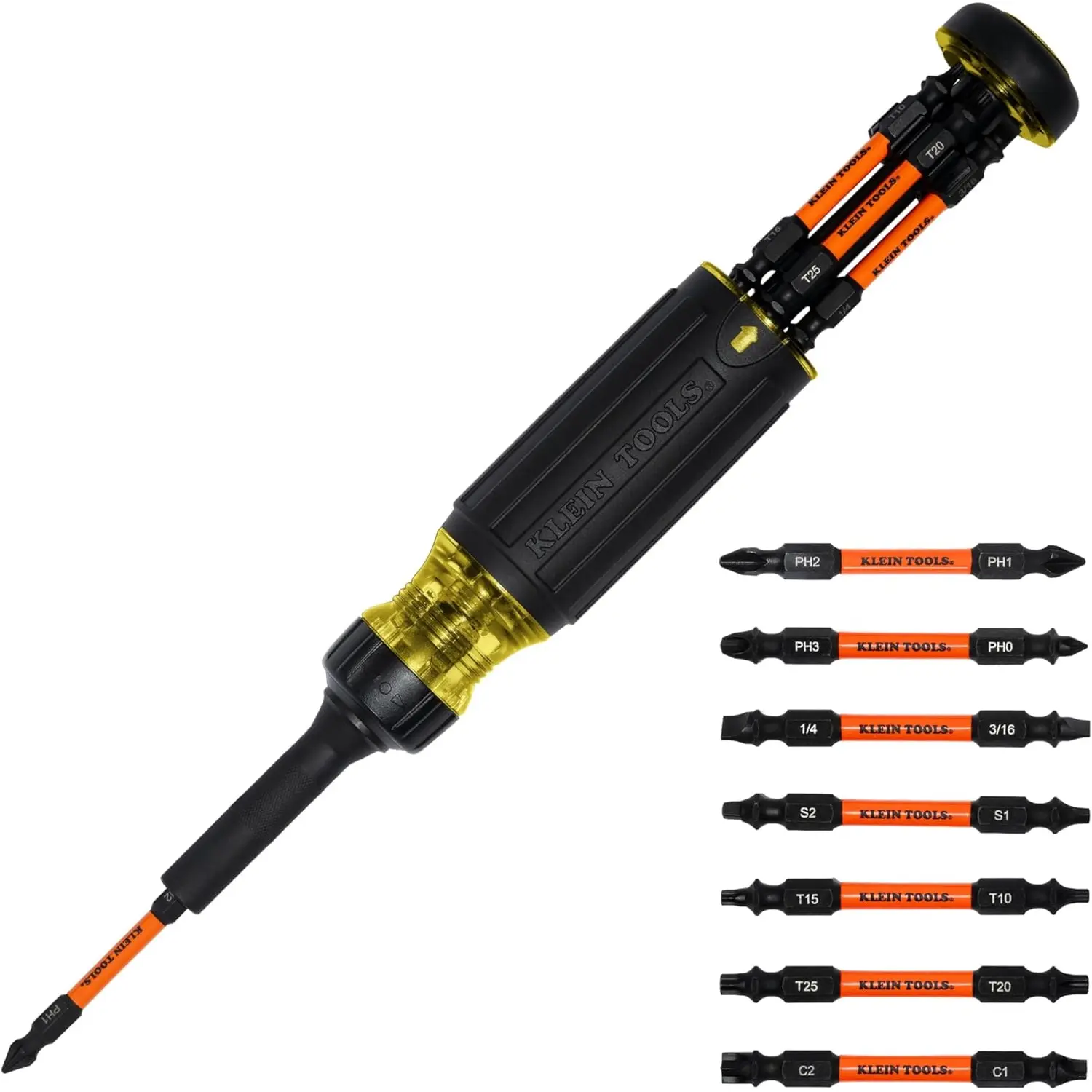 32315HD 15-in-1 Multi-Bit Ratcheting Screwdriver, 8-Piece