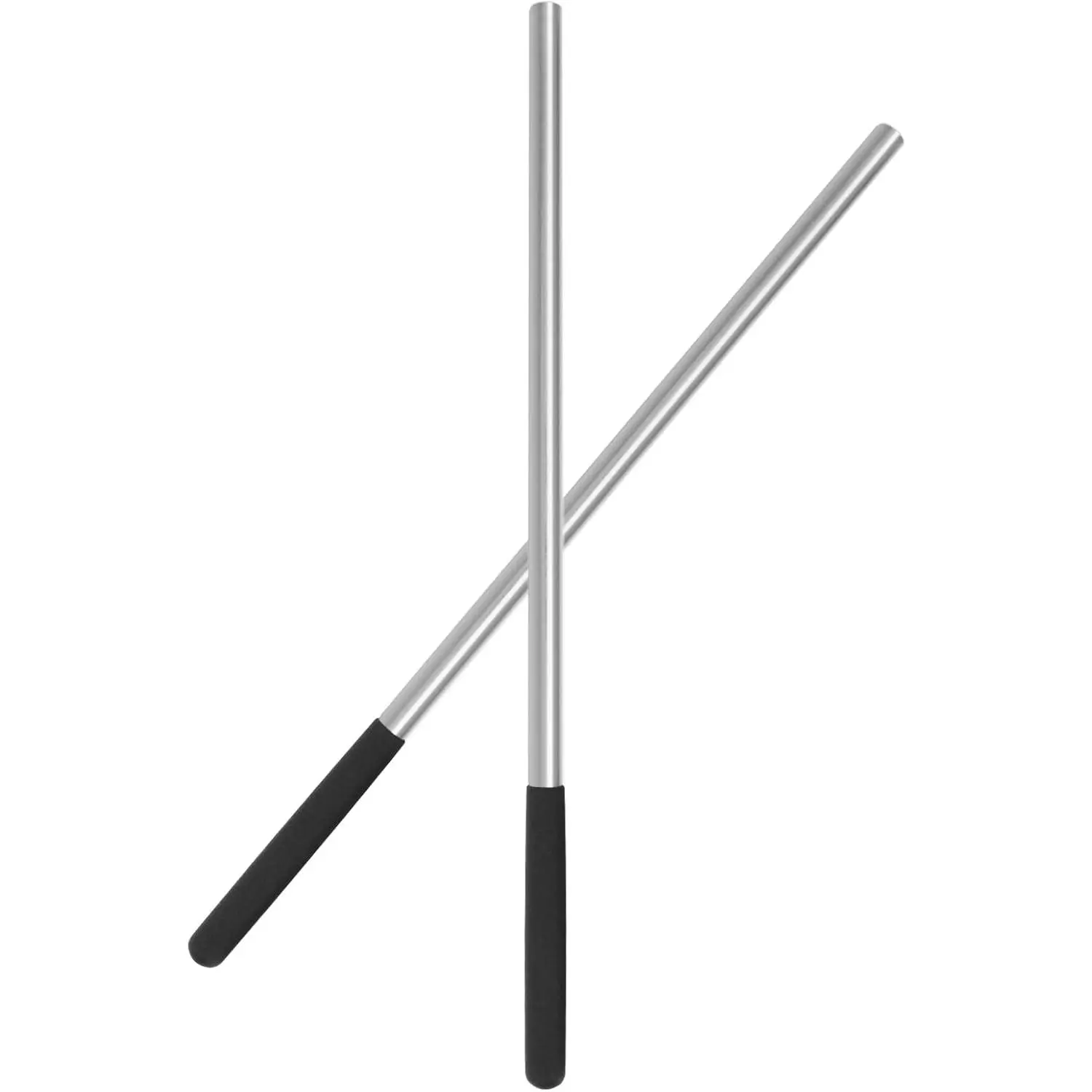 A pair of 17.2inch torsion spring winding rods, with anti-slip handles, 1/ 2inch diameter solid steel metal winding rods, used for adjusting or replacing garage door tension springs