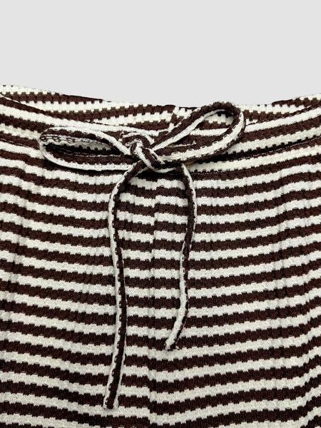 Striped Drawstring Knit Casual Wide Leg Pants, Comfortable Relaxed Fit Trousers for Everyday Wear, Perfect for Leisure Activities