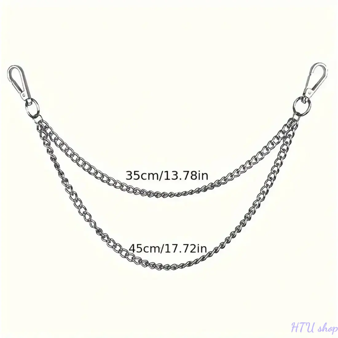 Jean Chains for Women Men Chain for Pants Wallet Chains with Lobster Clasps Silver Waist Chain Unisex Biker Style Hip Hop Gifts