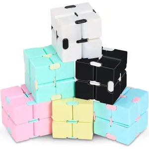 6 Pieces Cube Toy, Stress and Anxiety Relief Cube, Mini Durable Stress Relieving Toy for Adults Anxiety Relieffidget toys
