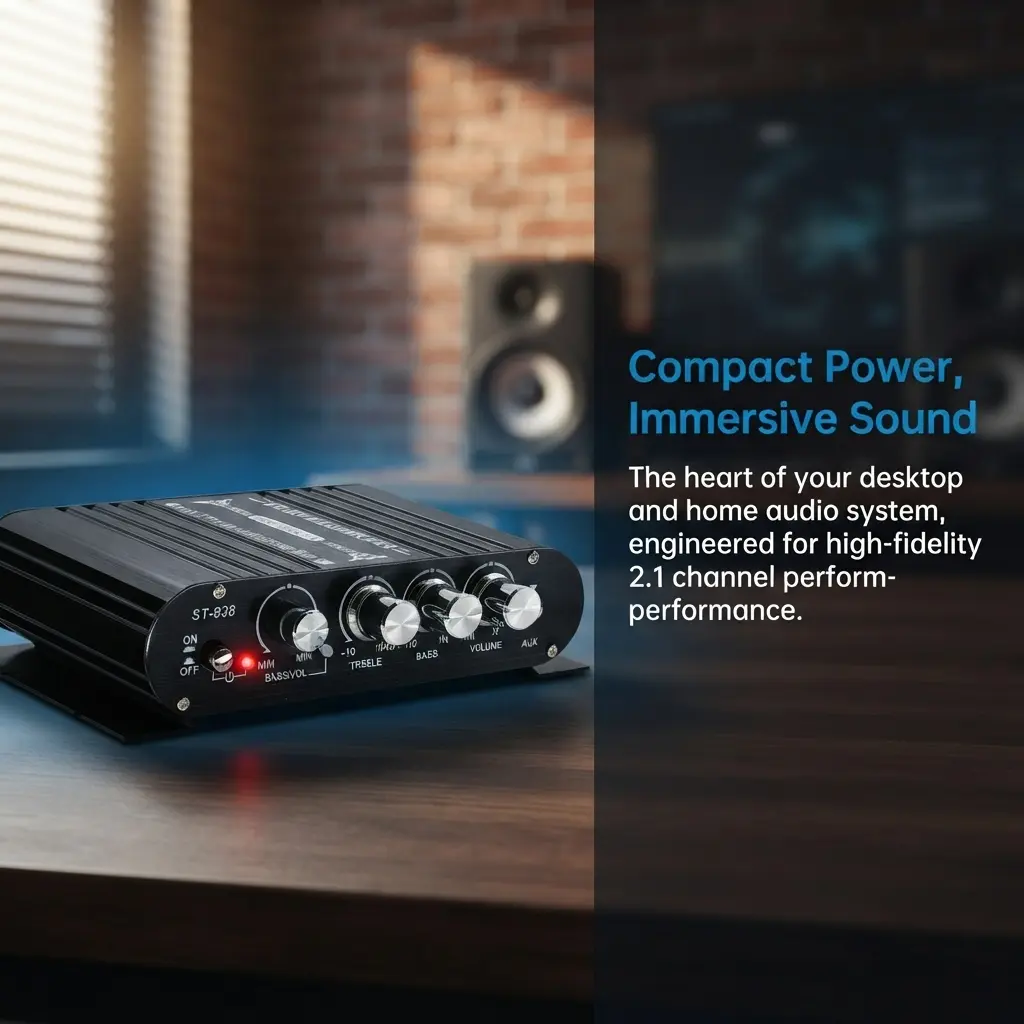 Zhenying's best-selling new model, super bass 2.1 channel amplifier, car-mounted MP3 small foreign trade amplifier