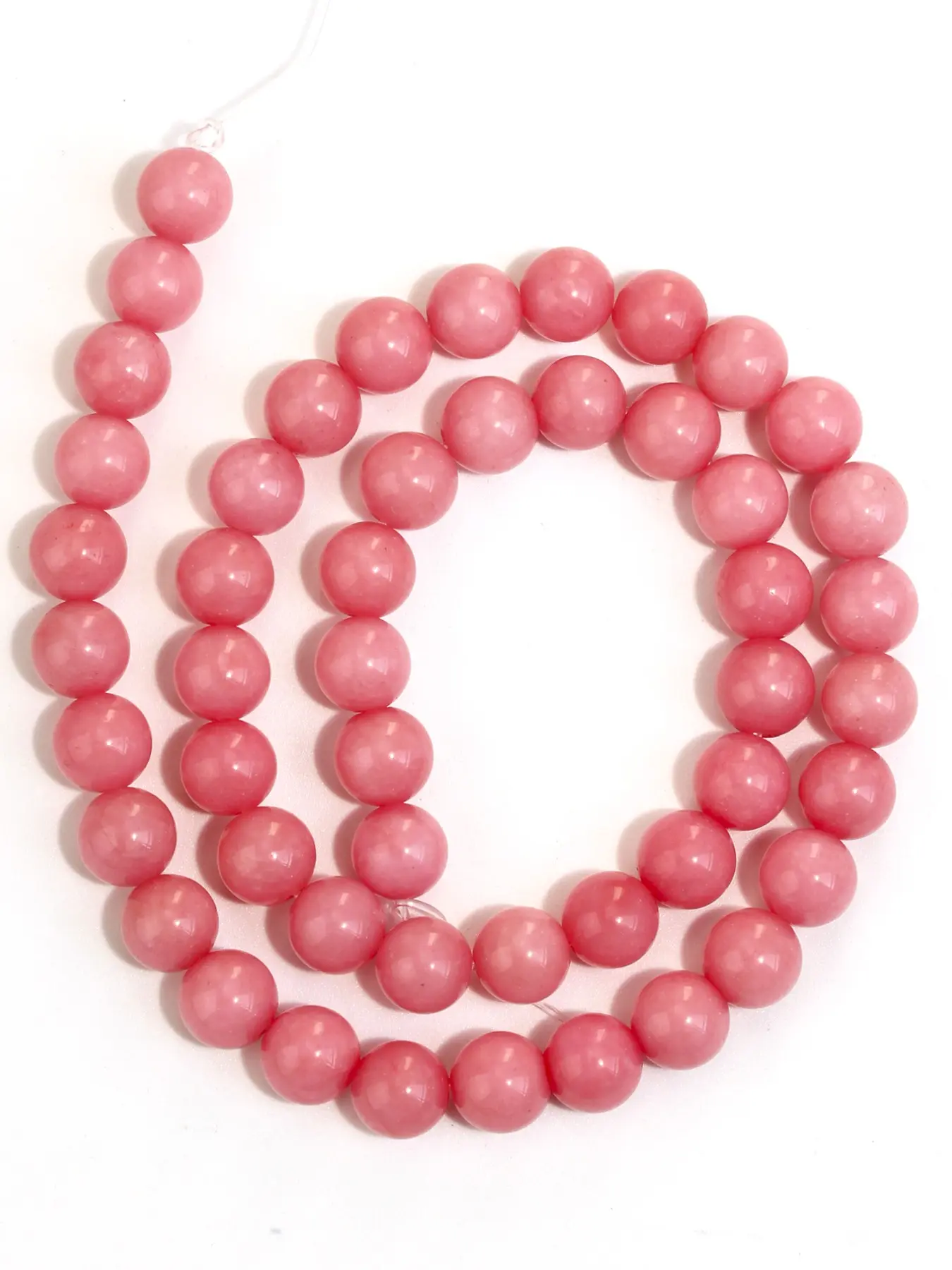 Natural Rhodochrosite Loose Beads, 4/6/8mm Pinkish Luster Round Beads For Jewelry Making, DIY Necklaces Bracelets Earrings, Christmas and Valentine’s Day Gift Making Accessories, 15 inches per strand