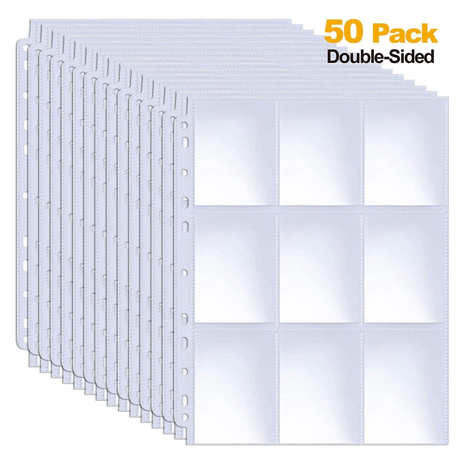 clear card sleeves for binder PSA Slab (100) Our page protectors made of clear premium plastic 4 Pocket Page Protector, Trading
