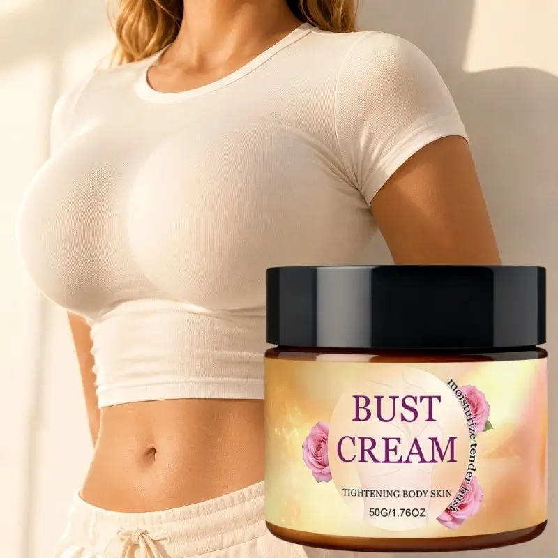 Natural Bust Care Cream for Tender Chest Skin, Hydrating Nourishing Moisturizing Body Lotion to Firm & Lift skin, Soft Smooth Breast Skin Care Cream Balm, Daily Body Bust Moisturizer 50g