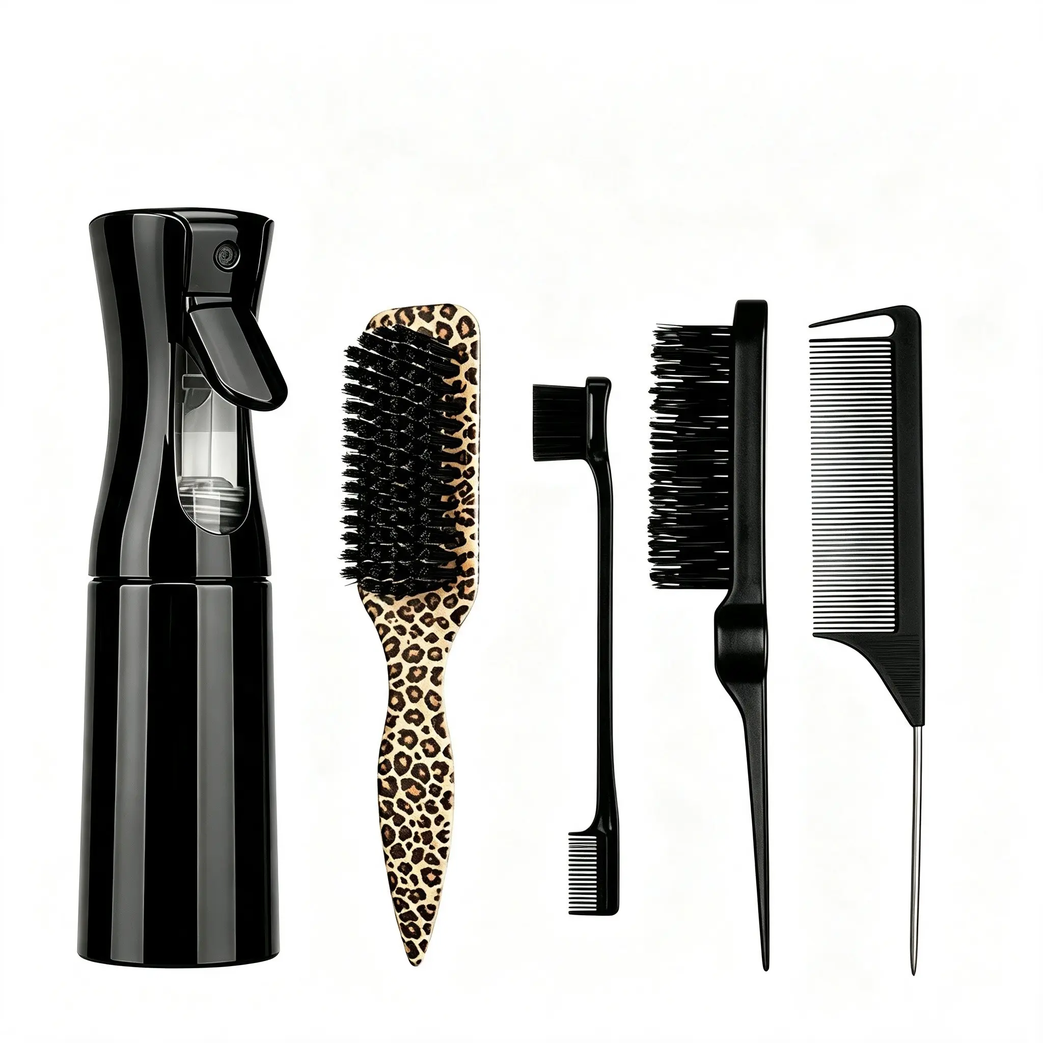 4pcs/set Hair Styling Kit, Straight-Back Comb and Edge Control Hair Brush, Easy Hair Care Professional Hairdressing Tools, Hair Tools for Styling
