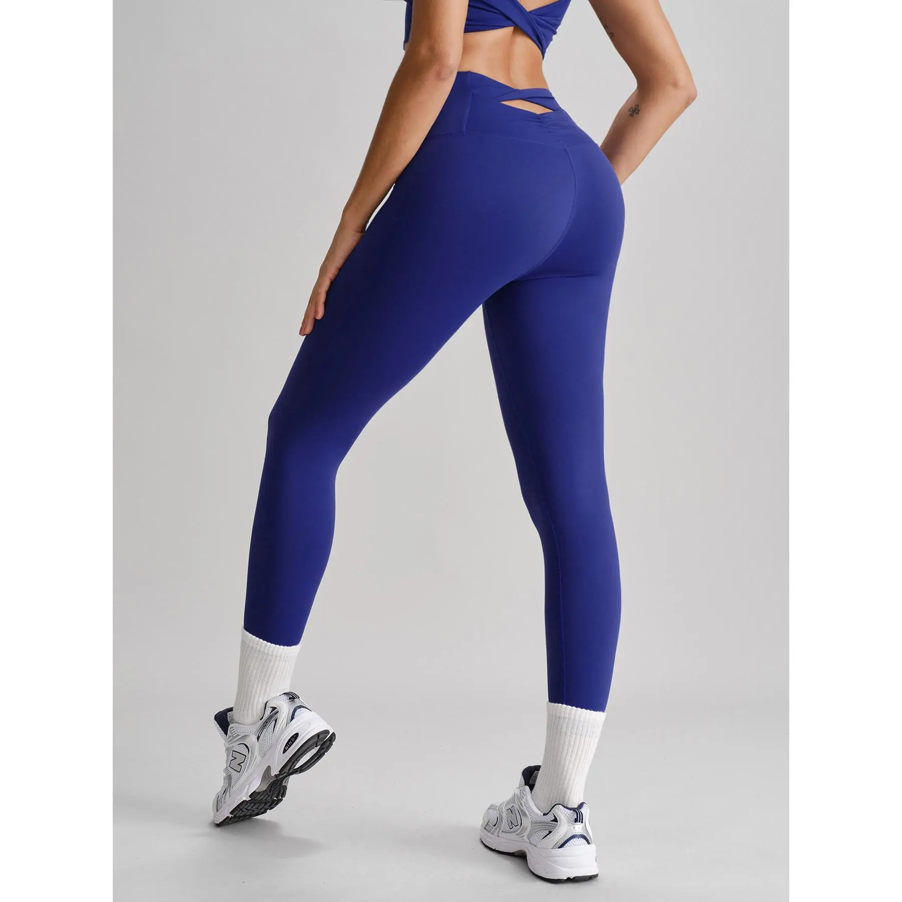 Women's Knitted Nylon Yoga Leggings