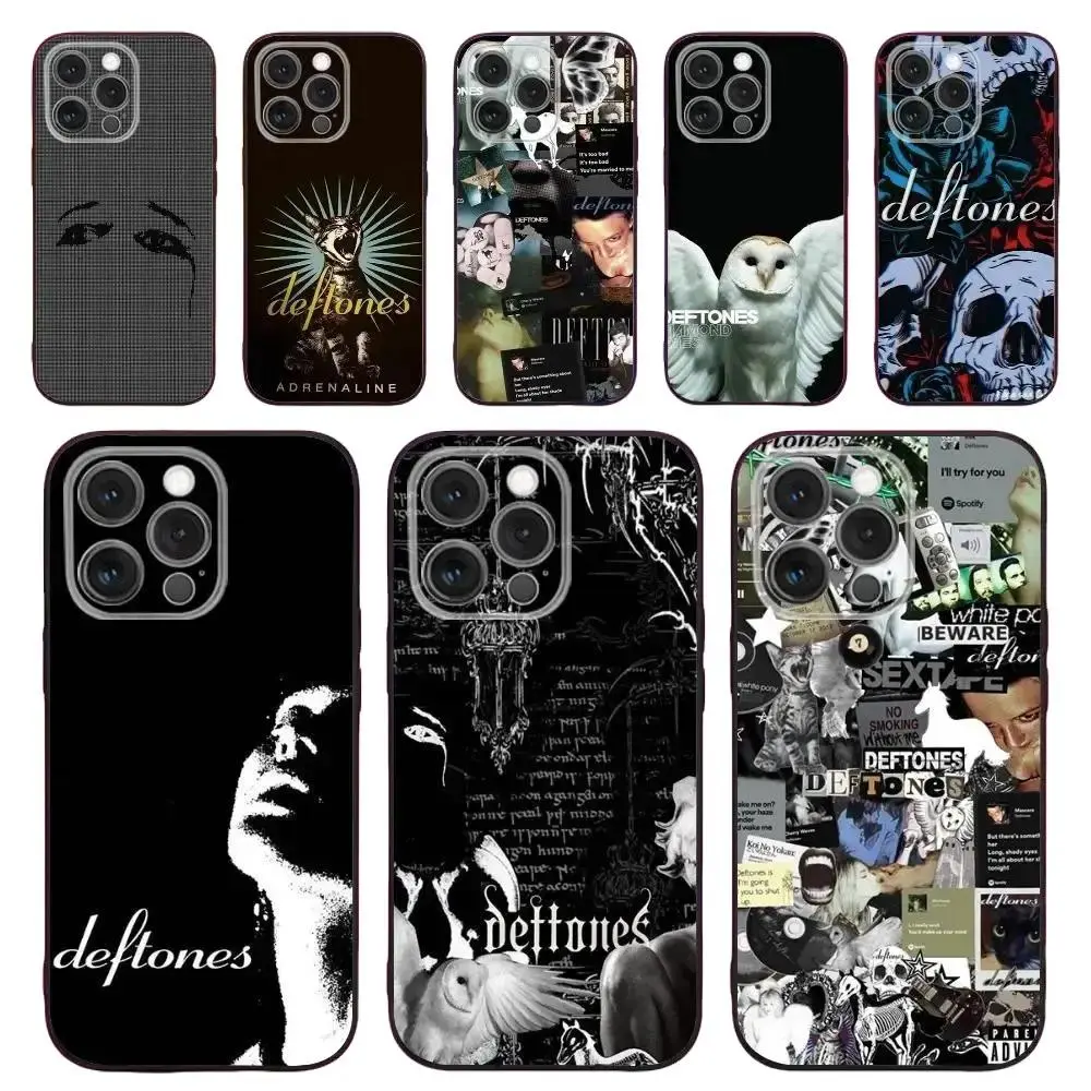 Singer Band Deftones Phone Case For iPhone 17 16 15 11 12 14 13 Pro Max Mini XS XR 7 Plus 16E Air & Samsung Galaxy S26 S25 S24 S23 S22 S21 FE Ultra Plus EDGE shockproof Soft tpu black Silicone Back Cover