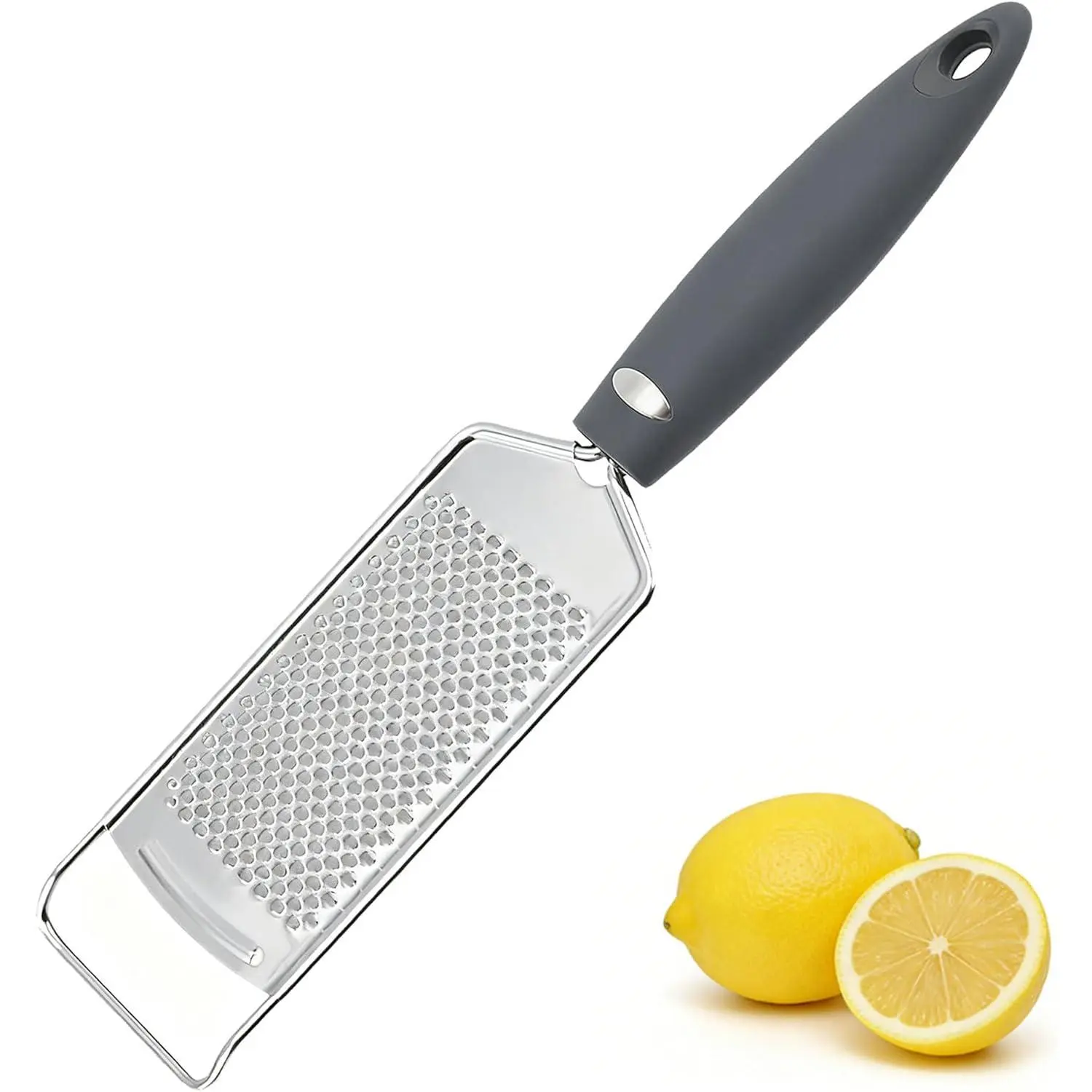 Lemon Zester Stainless Steel Cheese Garlic Grater Tool with Handle for Kitchen with Handle