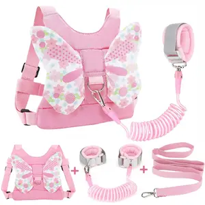 3 in 1 Toddler Harness Leashes + Anti Lost Wrist Link, Kids Harness Children Leash  Girls, Child Anti Lost Leash Baby Cute Harness Belt Strap Hold Kids Close While Walking