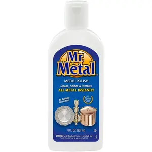Metal Polish Liquid All Metal Multipurpose Cleaner Non-Abrasive Instant Sterling Silver Cleaner Brass and Stainless Steel Cleaner Grime and Tarnish Remover Chrome Silver Polish 8 oz