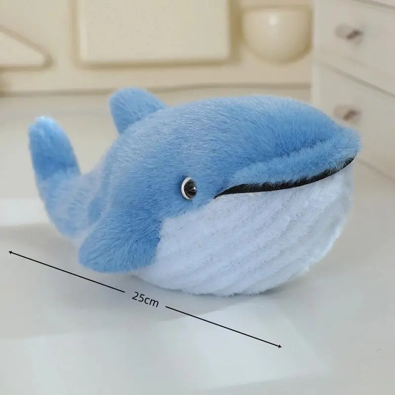 Ocean Animal Stuffed Plush Toys Shark Walrus Killer Whale Sea Lion Dolphin Keychain Cartoon Soft Doll Gift for Kids