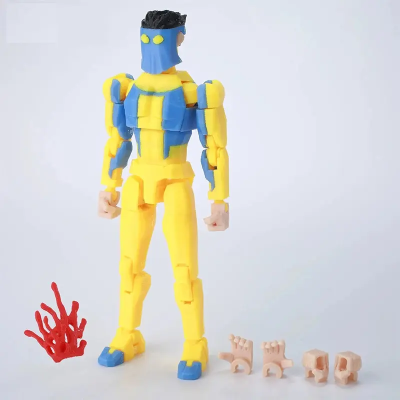 T13 Series Dummy13 Plastic Posable Action Figure - Fully Articulated, Flexible Joints, 3D Printed Human Figurine, Collectibles Creative Ornament Gift for Hobby Fans, Posable Action Figures