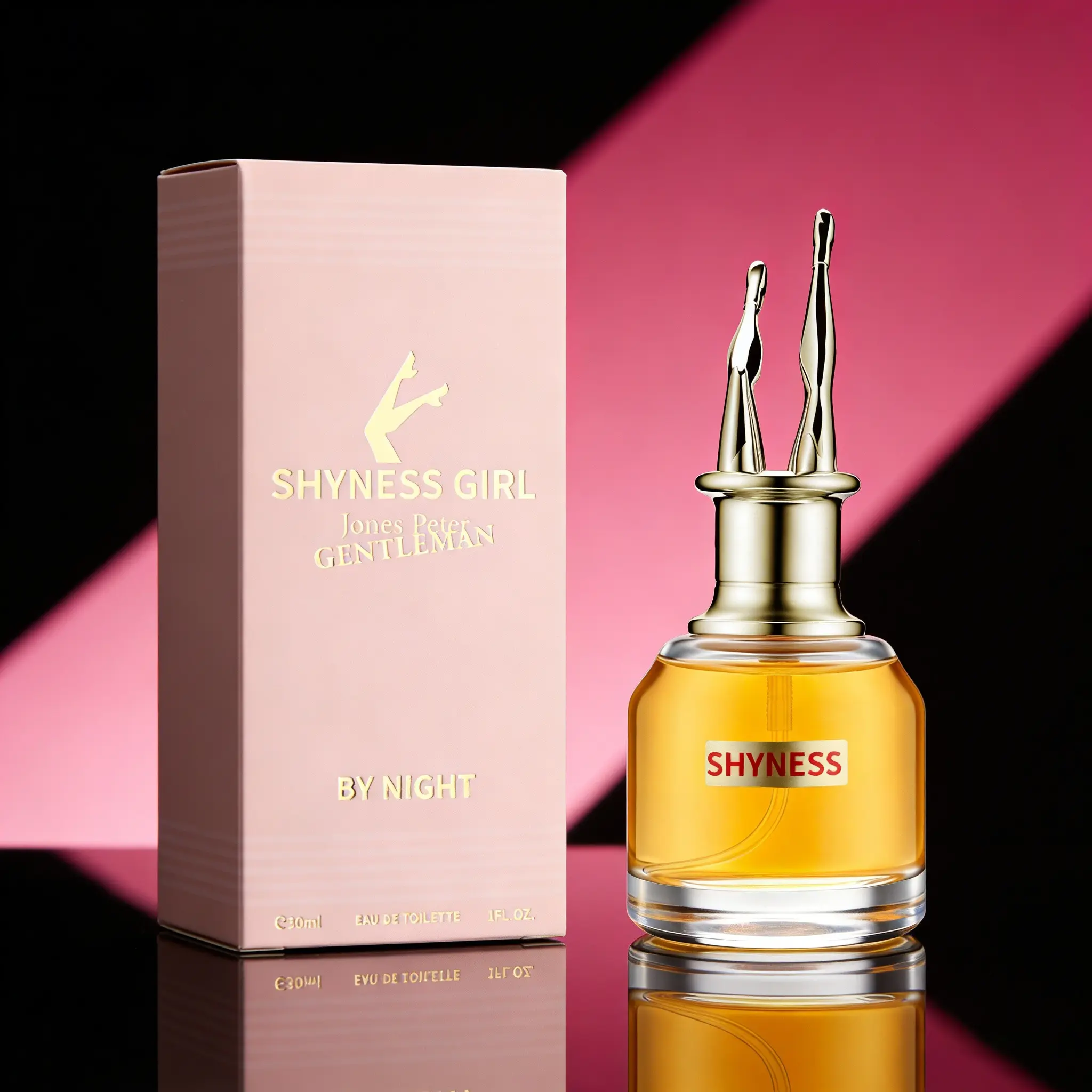 Shyness Women's Perfume, Luxurious Floral Amber Scent, Elegant Bottle Design, Sweet and Premium, Ideal for Daily Use, Dates, Gifts