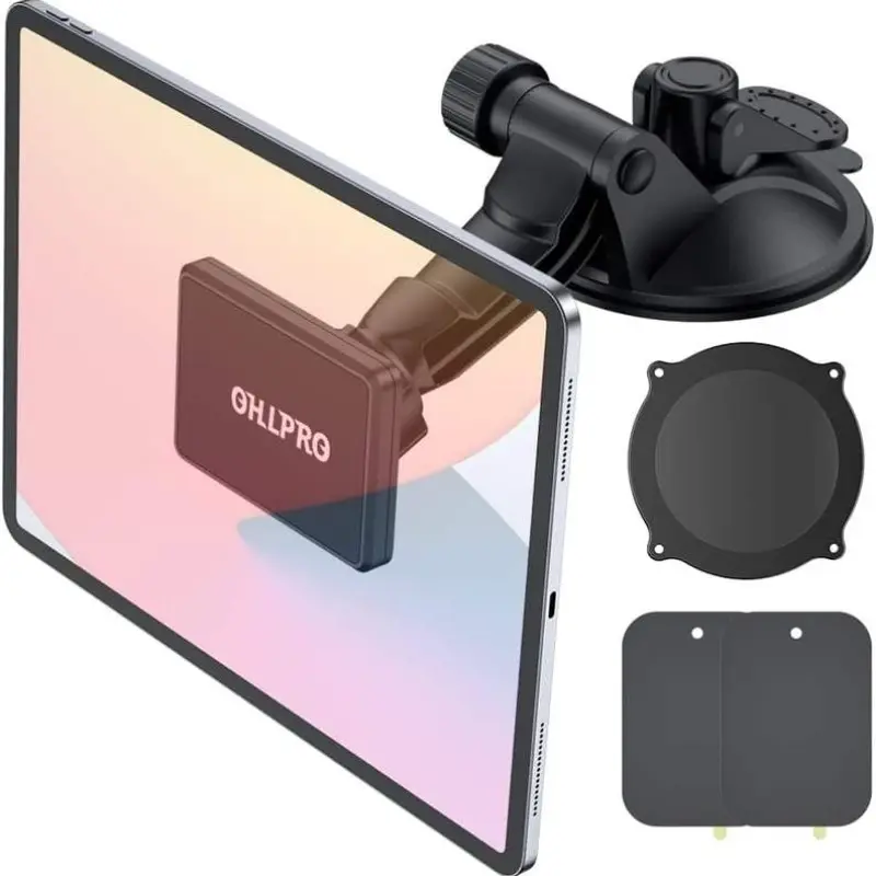 High-Performance Durable Car Phone Tablet Stand, Magnetic Car Phone Holder, Dashboard Mount, Compatible with Tablets & Phones