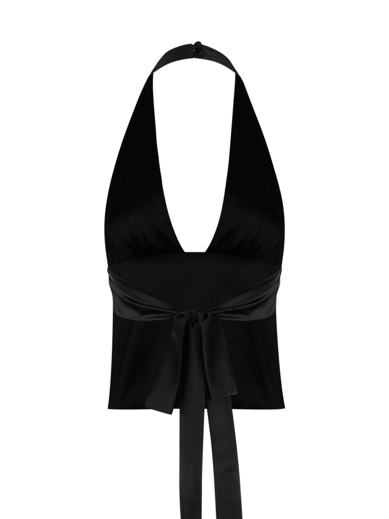 Women's Snake Skin Print Halter Neck Swimsuit Top, Fashion Casual Sleeveless Swimwear Top for Beach Holiday Vacation, Ladies Clothes for Summer