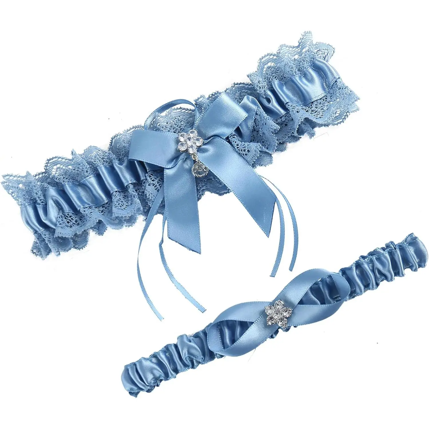 Women Lace Bridal Wedding Garter Set Including Keepsake Garter And Toss Garter
