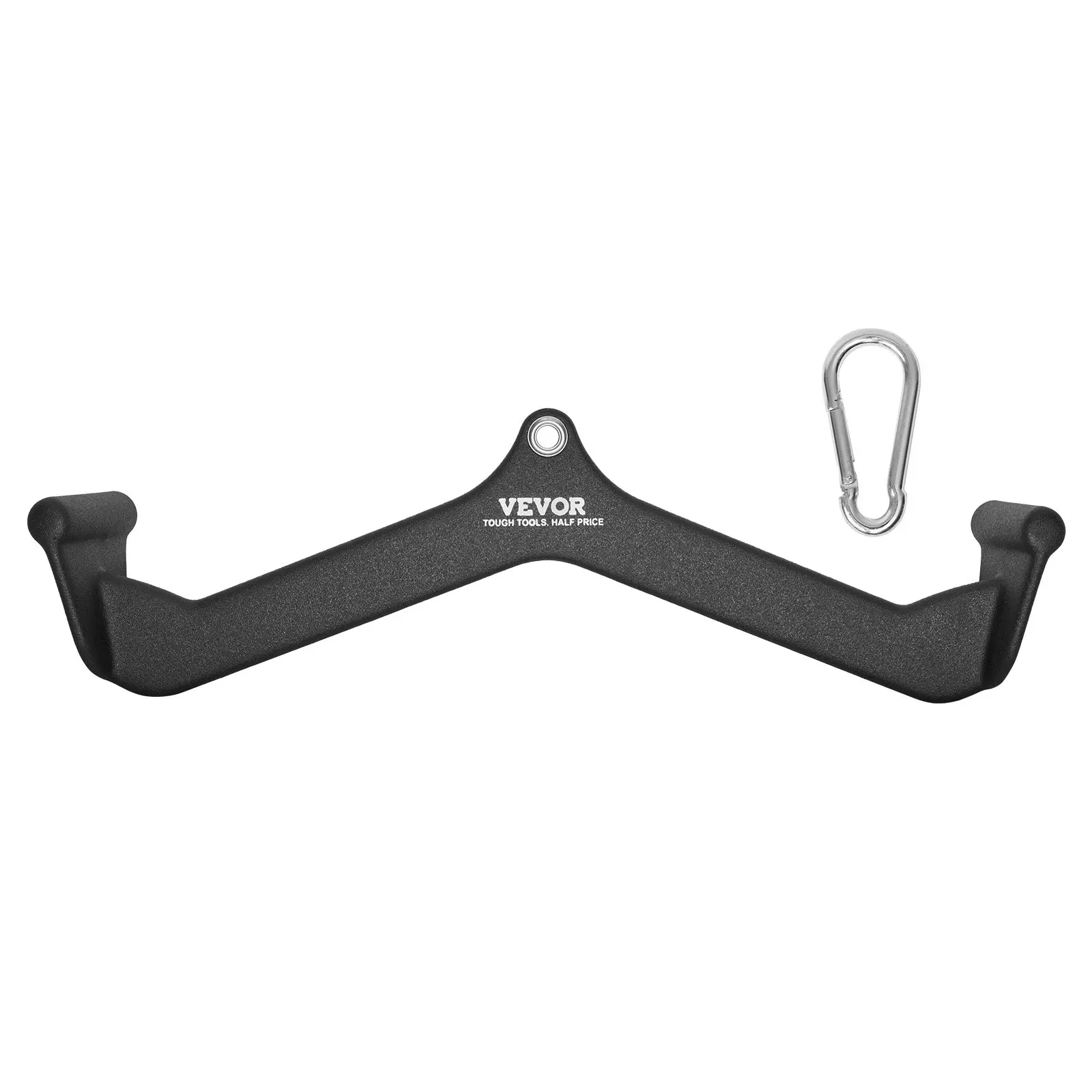 VEVOR LAT Pulldown Attachment, Cable Machine Rowing V-bar Attachment, Tricep Pull Down Bar, Back Strength Training Rubber Coated Handle Grip, Bicep Curl Tricep Lat Pulldown Bar for Home Gym Fitness