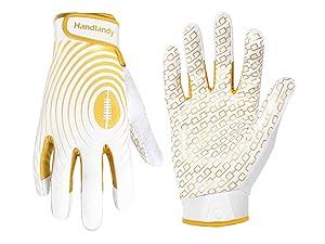 AGS HANDLANDY Youth Football Gloves, Kids Sticky Receiver Gloves,Super Grip Football Glove Best Gift for Boys,Girls