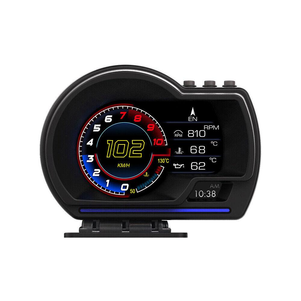 Car OBD2+GPS Head Up Digital Display Gauge Speedometer, KM/H MPH with OBD Multifunctional LCD Ambient Light Multi-Function Display truck accessories Car OBD2+GPS Head Up Digital Display Gauge Speedometer, KM/H MPH with OBD Multifunctional LCD Ambient Light Multi-Function Display truck accessories