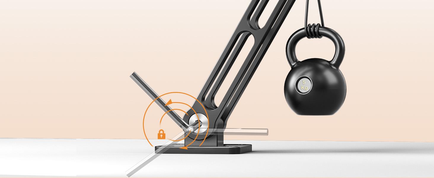 OHLPRO Tablet Wall Mount Magnetic Aluminium 360 °     Rotating iPad Wall Mount Extendable & Foldable Tablet Holder Wall for Office Kitchen Gym, Universal All Phones & Tablets