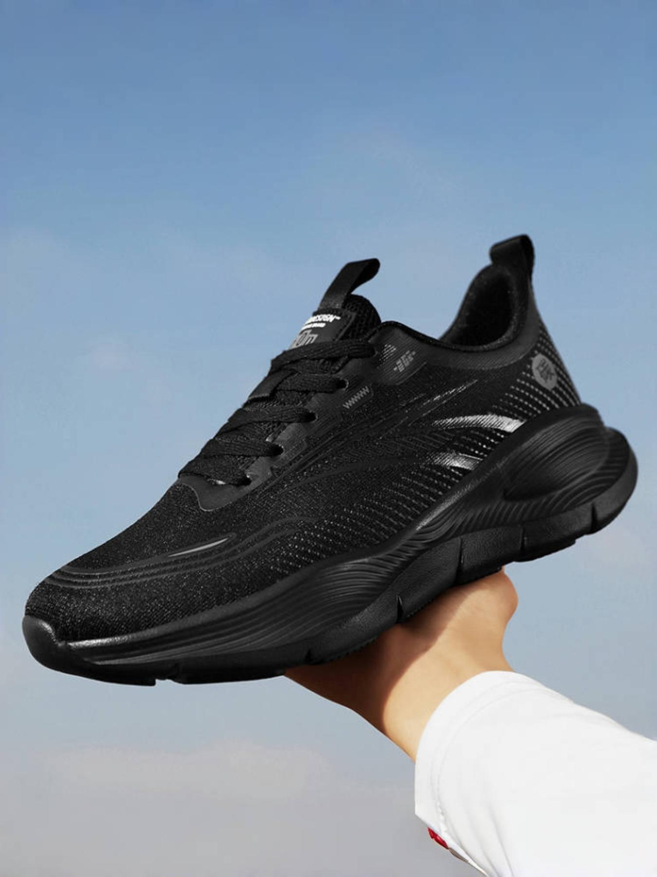 Men's Colorblock Lace Up Low Top Sneakers, Casual Breathable Comfortable Sports Running Shoes, Male All-match Round Toe Shoes for Daily Wear, Closed, Casual Running Footwear