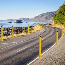 Garvee Safety Bollards 6 Packs, Garvee 91.4 cm Height Bollard Posts, 11.4 cm Diameter, Yellow Steel Safety Bollard with 24 Anchor Bolts, for Traffic Control, Driveway Blockade, Parking Pole