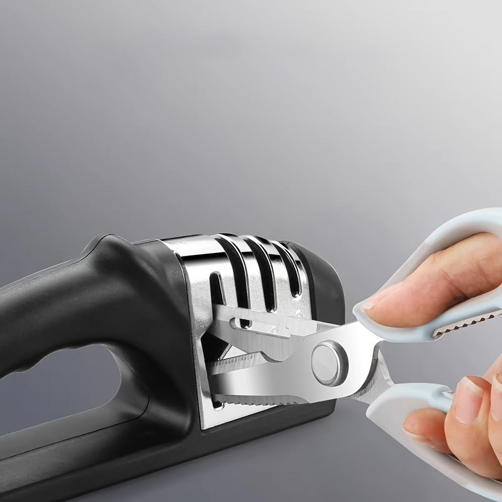 4-stage Professional Knife Sharpener, 1 Count Manual Knife Sharpening Tool, Kitchen Knife Sharpener, Kitchen Accessories, Kitchenware