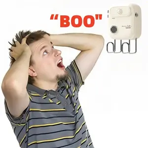 Door Exit Reminder, Key Reminder Holder, Recordable Voice Alert, Motion Sensor Activated, Wall Mounted, Universal for Home Use